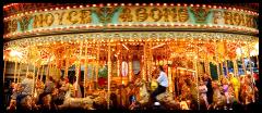 The gallopers at St Giles Fair, 2006. Photograph by kind permission of Suzy Prior.